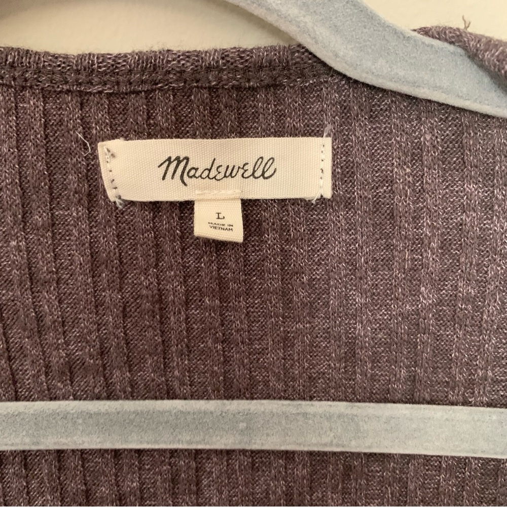 MADEWELL Womens Cardigan Size Large Tie Front Closure - Picture 4 of 8